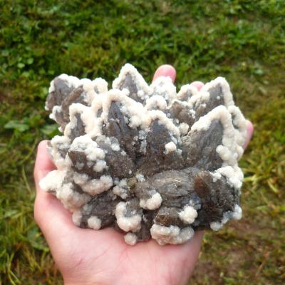 Quartz fumé et calcite